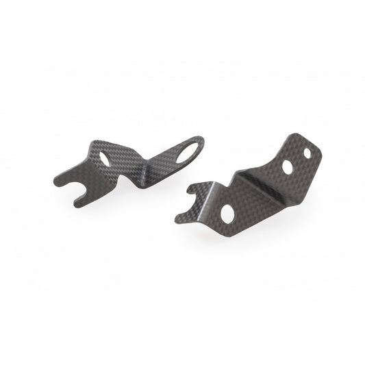 ZA973Y - CNC Racing Carbon Fiber Front Reservoir Brackets for Ducati Monster 1200 / 937 and Streetfighter V4 / V2