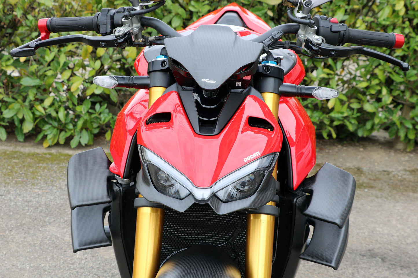 ZA301Y - CNC Racing Carbon Fiber Headlight Lower Fairing for the Ducati Streetfighter V4 / V2