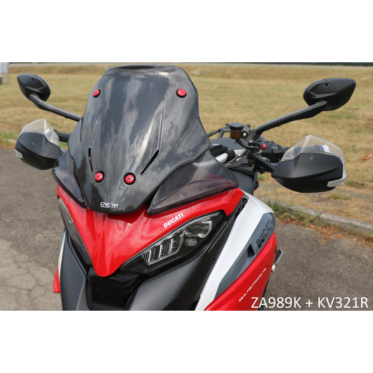 ZA989 - CNC Racing Carbon Fiber Sport Screen for Ducati Multistrada V4
