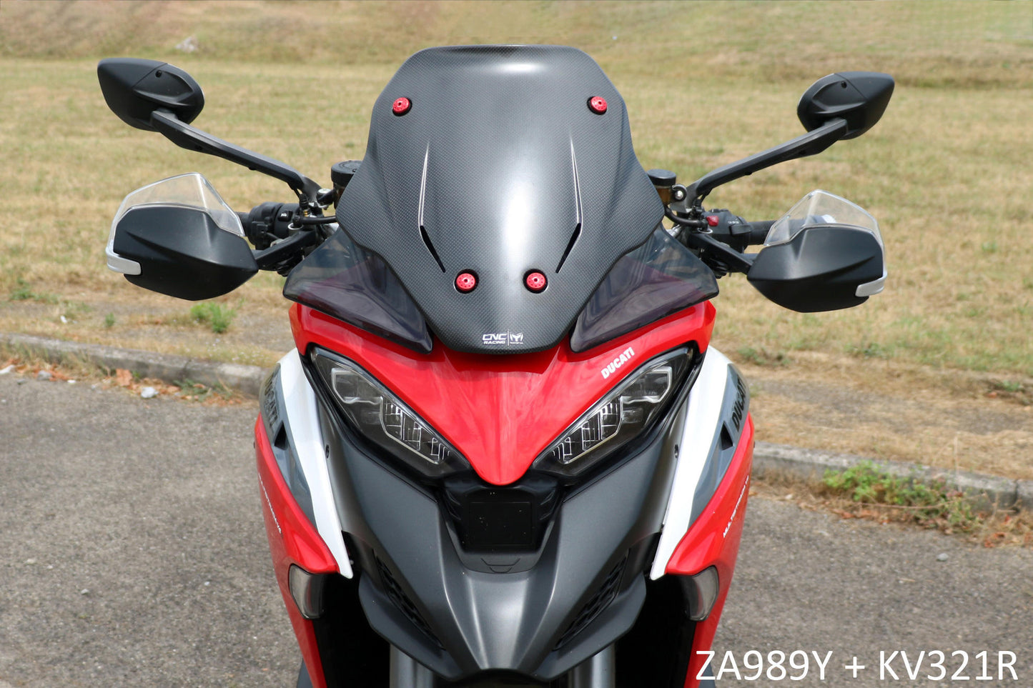 ZA989 - CNC Racing Carbon Fiber Sport Screen for Ducati Multistrada V4