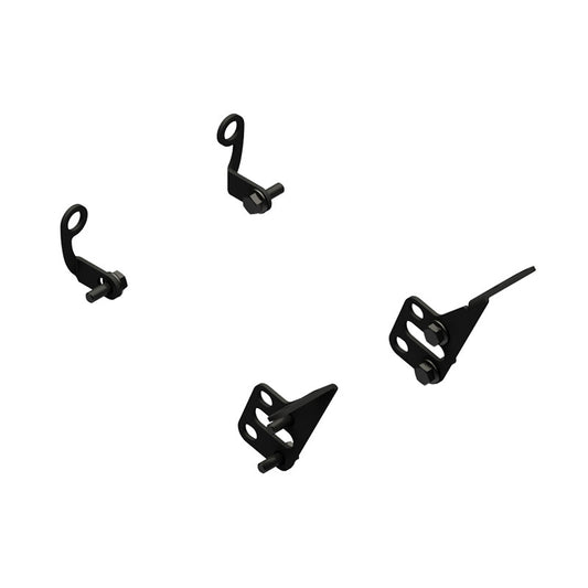 ZAB14B - CNC Racing Mounting kit for Carbon Fiber GP Racing Front Brake Rotor Cooling Ducts For Ducati Diavel V4, and Multistrada 1200S Grantursimo, Pikes Peak, and Touring models (13-14)