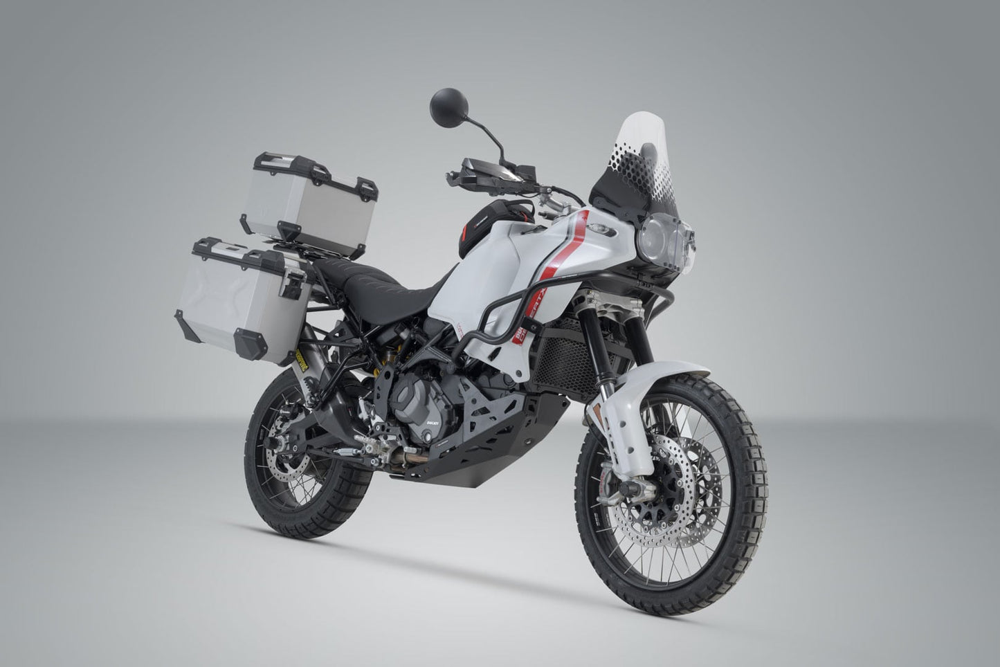 ADV.22.995.75100/S - SW-MOTECH - Adventure Set Luggage US Model -  Ducati DesertX (22-) - SILVER