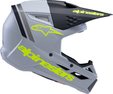 Alpinestars - Youth SM3 Helmet - Radium - Matte Gray/Black/Yellow Fluo
