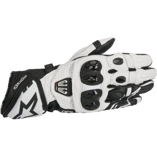 CLOSEOUT - Alpinestars - GP Pro R2 Gloves - Black/White - SIZE Medium