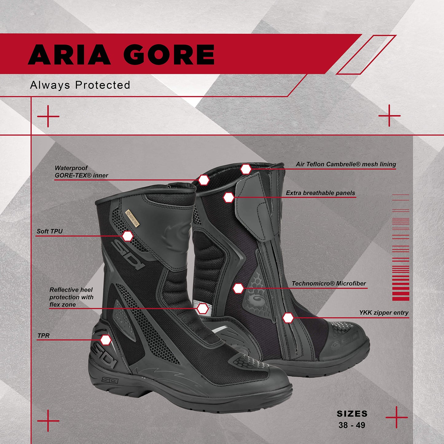 Sidi - Aria Gore Boot - BLACK