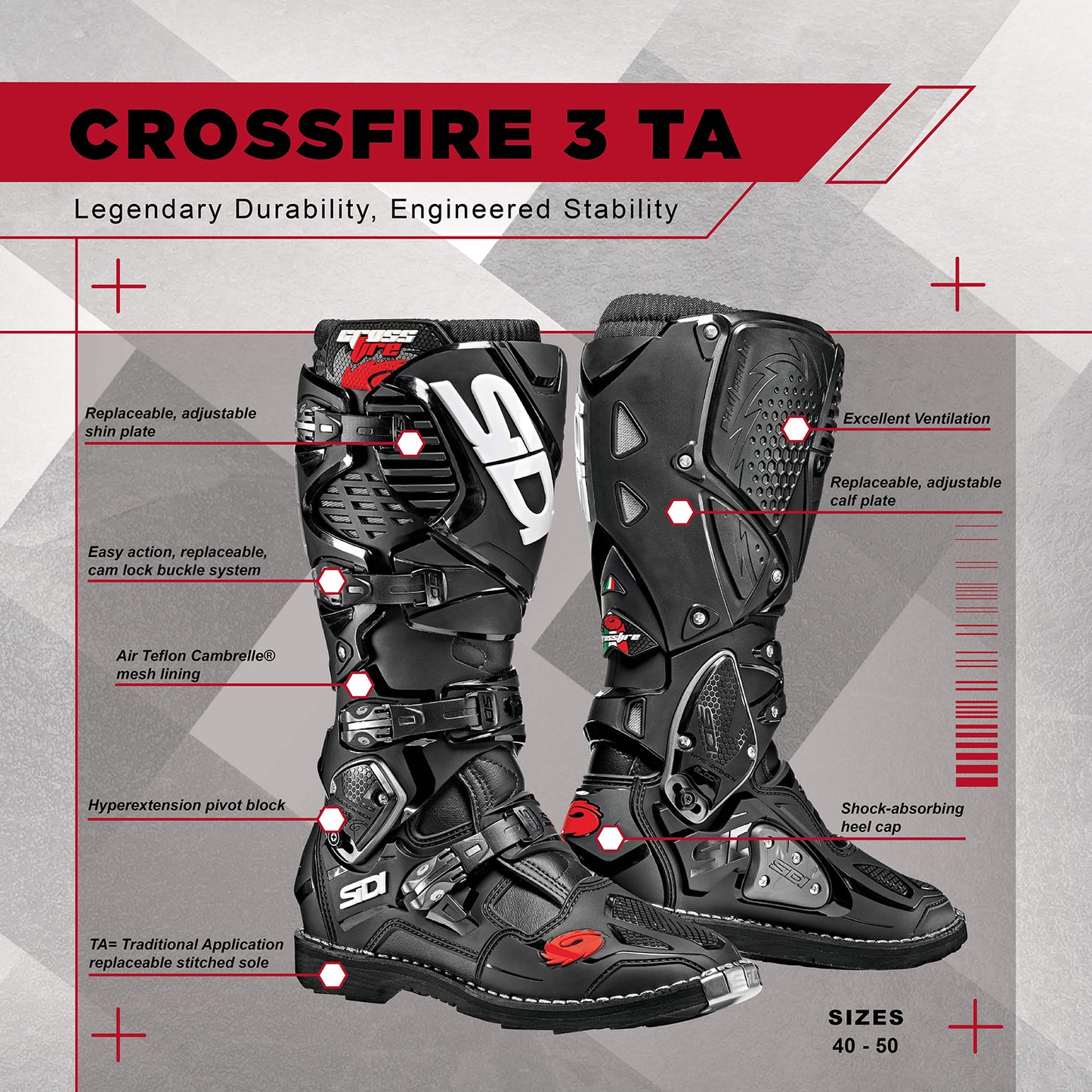 Sidi - Crossfire 3 TA Boot - ARMY/BLACK