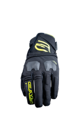 FIVE GLOVES - E-WP - BLACK/FLUO YELLOW