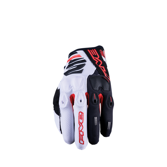 FIVE GLOVES - E2 - WHITE/BLACK/RED