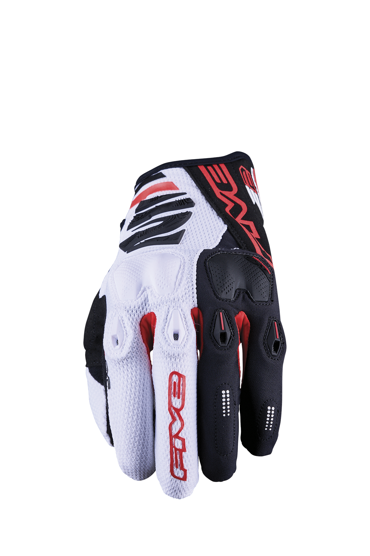 FIVE GLOVES - E2 - WHITE/BLACK/RED