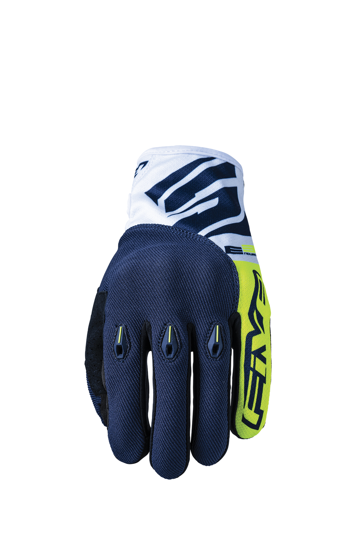 FIVE GLOVES - E3 EVO - FLUO YELLOW/BLUE