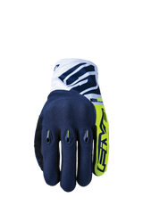 FIVE GLOVES - E3 EVO - FLUO YELLOW/BLUE