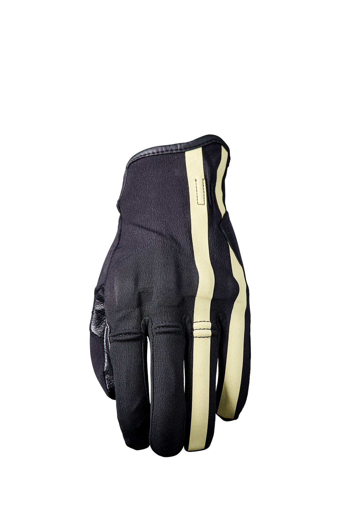 FIVE GLOVES - FLOW - STRIPES BLACK/BEIGE