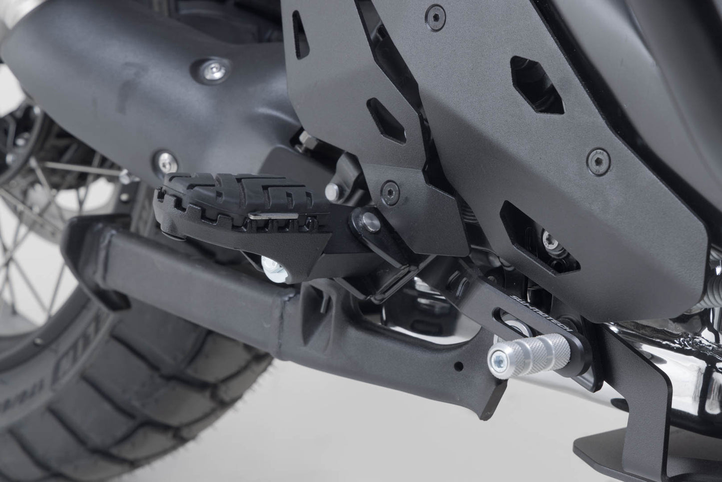 FRS.22.011.10201/B - SW-MOTECH - ION footrest kit -  Ducati Multistrada V4 / V2, DesertX - BLACK