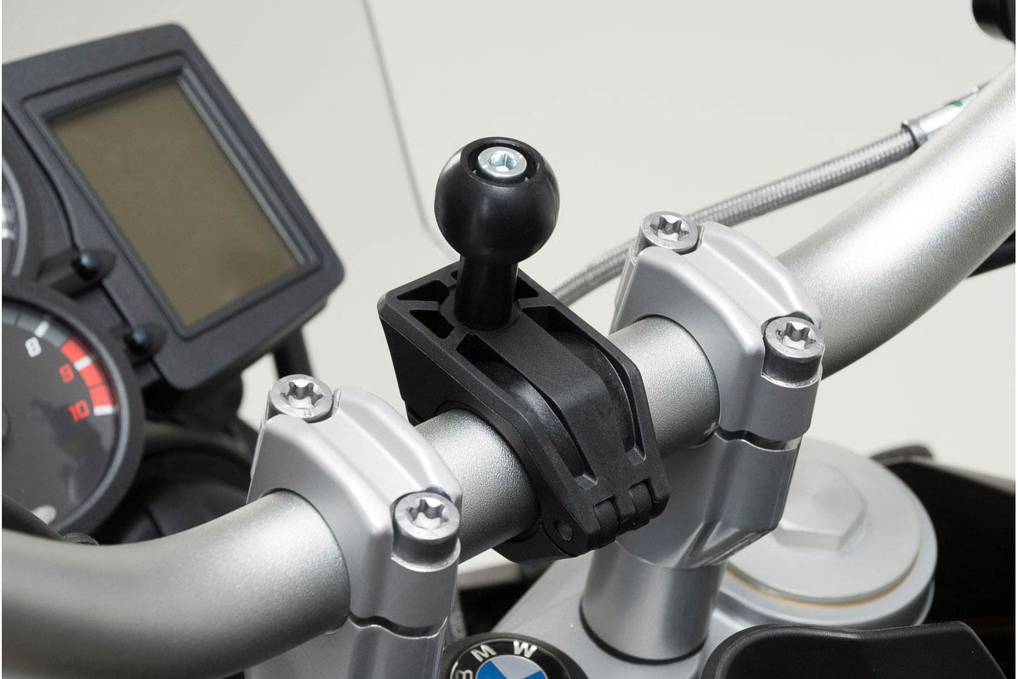 GPS.00.308.30100/B - SW-MOTECH - 1" ball kit - Incl M6/M8 screws, handelbar clamp for Ø 22-28mm
