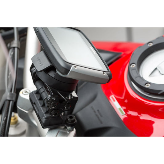 GPS.22.584.10000/B - SW-MOTECH - GPS mount for handlebar -  Ducati Multistrada 1200/ 950/ 1260/ V2 - BLACK