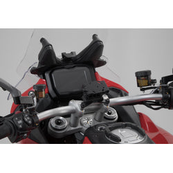 GPS.22.646.10200/B - SW-MOTECH - GPS mount on the handlebar -  Ducati Multistrada V4 - BLACK