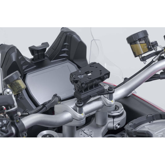 GPS.22.646.10201/B - SW-MOTECH - GPS mount on the handlebar -  Ducati Multistrada V4 (20-), V2 (24-) - BLACK