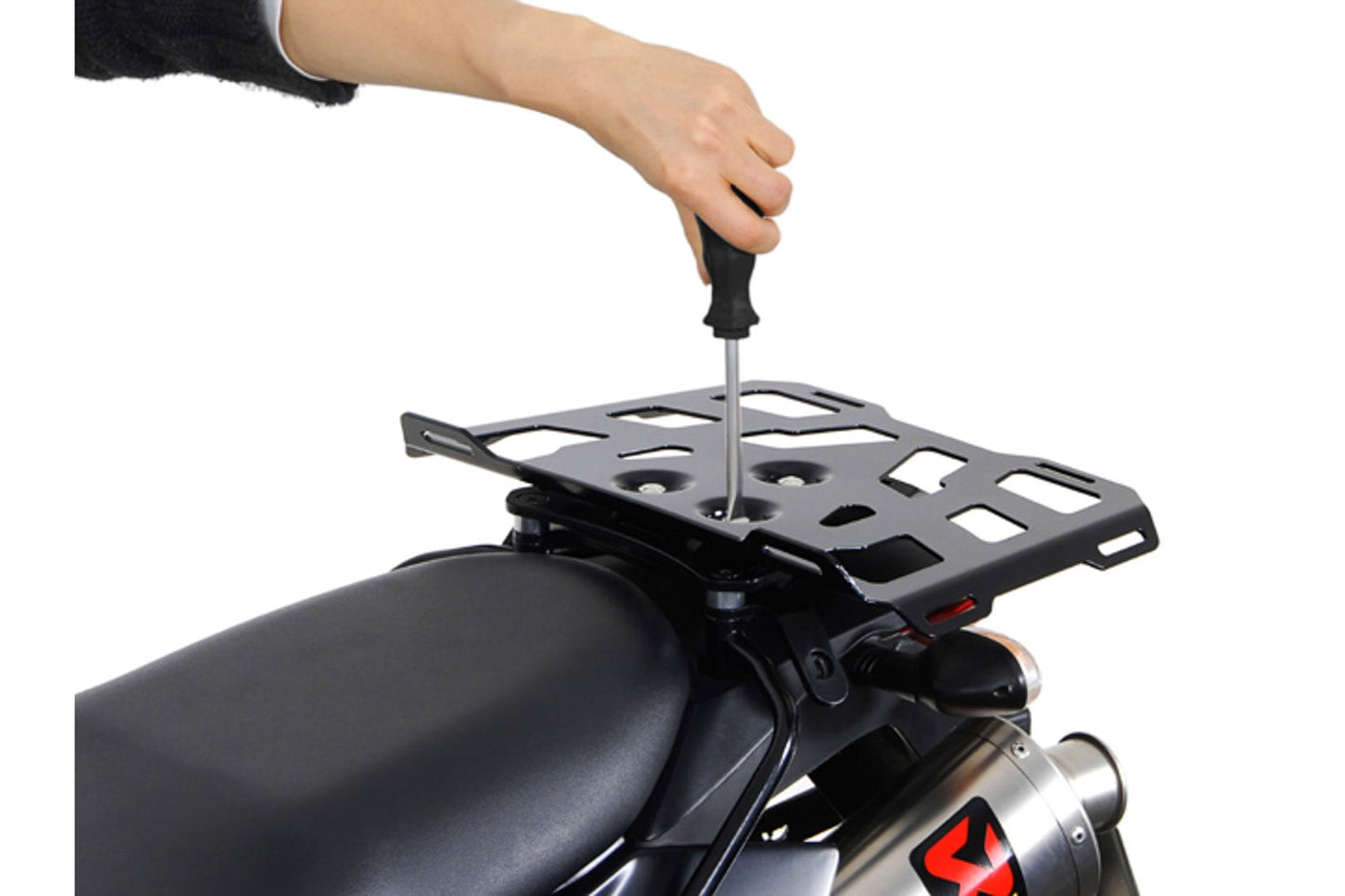 GPT.00.152.43001/B - SW-MOTECH - Luggage rack extension for ALU-RACK - 43x27 cm Aluminum QUICK-LOCK  - BLACK