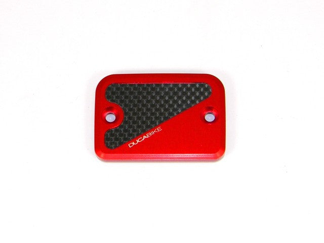 CLOSEOUT - Ducabike - Billet Front Brake Reservoir Cap - RED