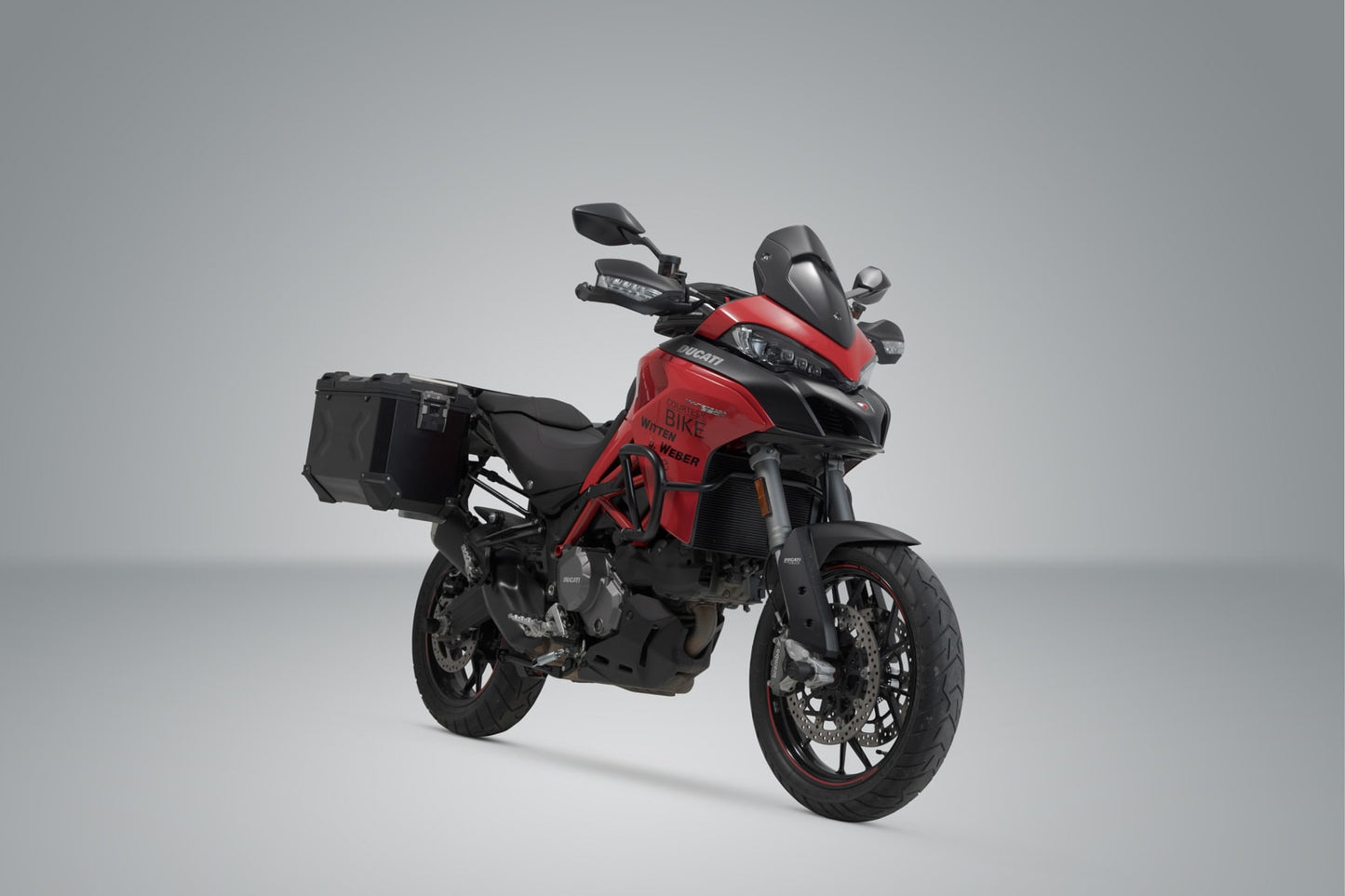 KFT.22.114.70102/B - SW-MOTECH - TRAX ADV aluminum case system -  45/45 l Multistrada 1200/ 1260/ 950/ V2 - BLACK