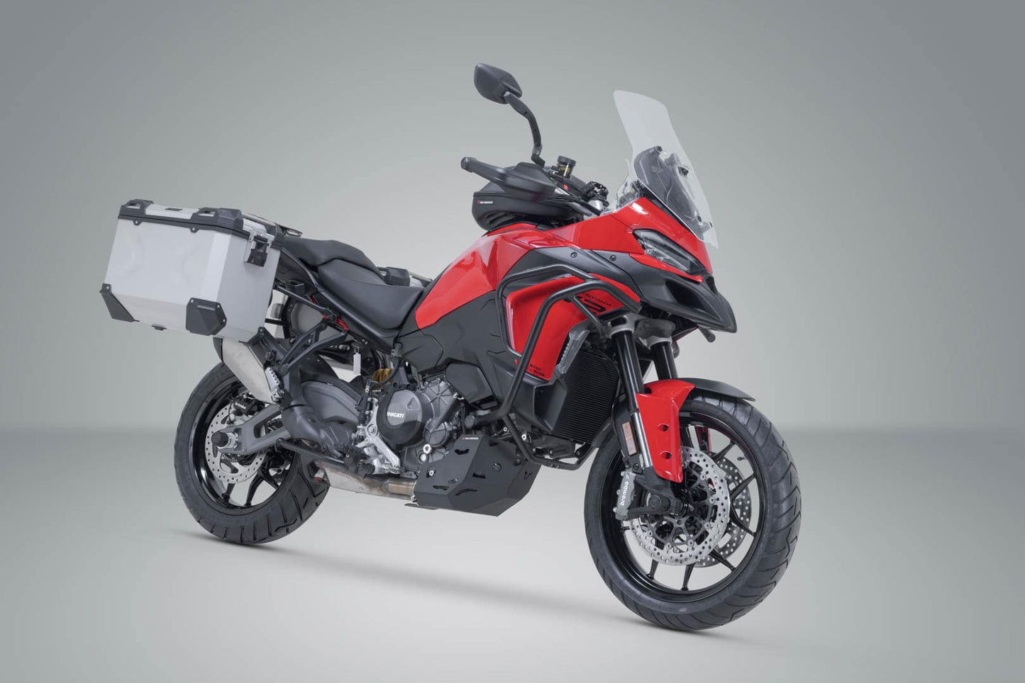 KFT.22.807.70100/S - SW-MOTECH - TRAX ADV aluminum case system -  45/45 l Ducati Multistrada V2/V2S (24-) - SILVER