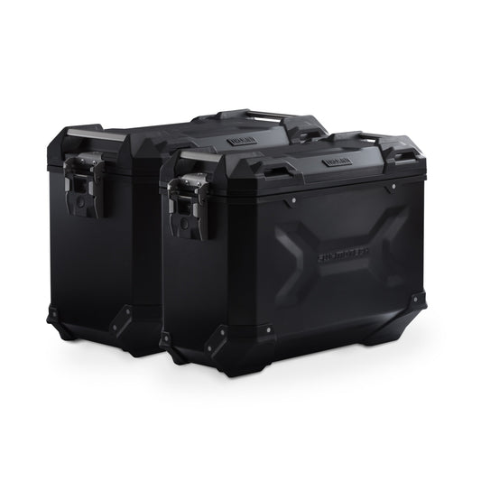 KFT.22.995.70100/B - SW-MOTECH - TRAX ADV aluminum case system US model -  45/37L Ducati DesertX (22-) / Rally (23-) - BLACK