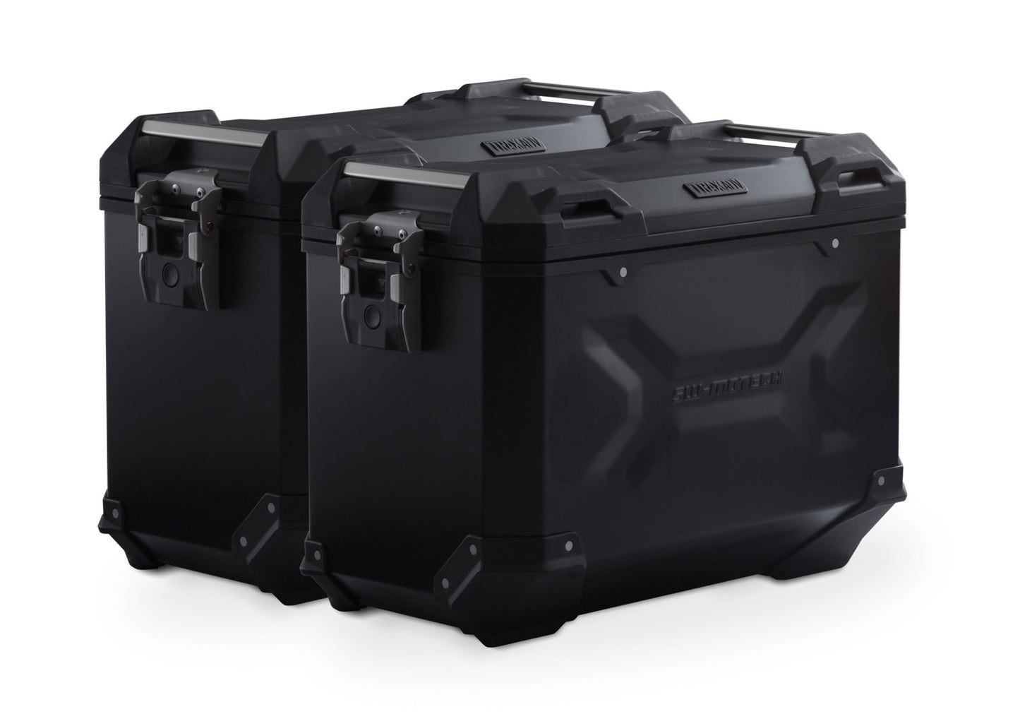 KFT.22.114.70102/B - SW-MOTECH - TRAX ADV aluminum case system -  45/45 l Multistrada 1200/ 1260/ 950/ V2 - BLACK