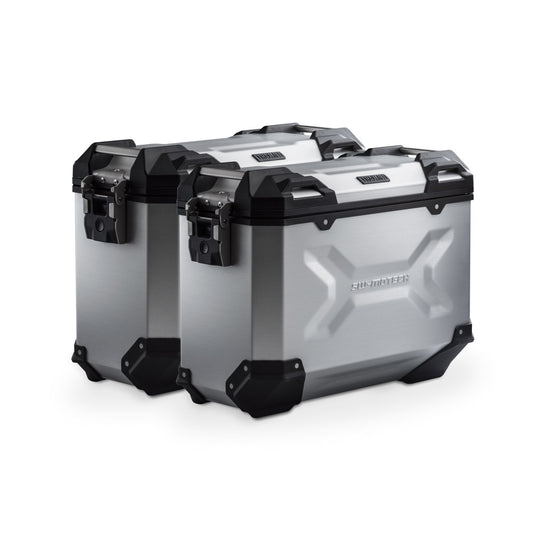 KFT.22.114.70002/S - SW-MOTECH - TRAX ADV aluminum case system -  37/37 l Multistrada 1200/ 1260/ 950/ V2 - SILVER