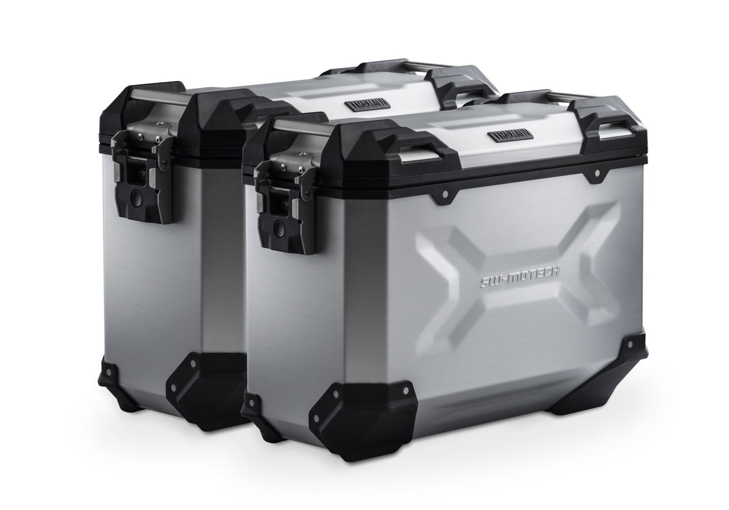 KFT.22.807.70000/S - SW-MOTECH - TRAX ADV aluminum case system -  37/37 l Ducati Multistrada V2/V2S (24-) - SILVER
