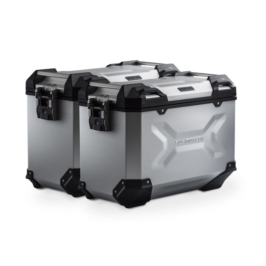 KFT.22.114.70102/S - SW-MOTECH - TRAX ADV aluminum case system -  45/45 l Multistrada 1200/ 1260/ 950/ V2 - SILVER