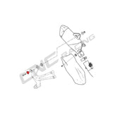 KV415 - CNC Racing Machined aluminum collar For Exhaust Mount Bolt