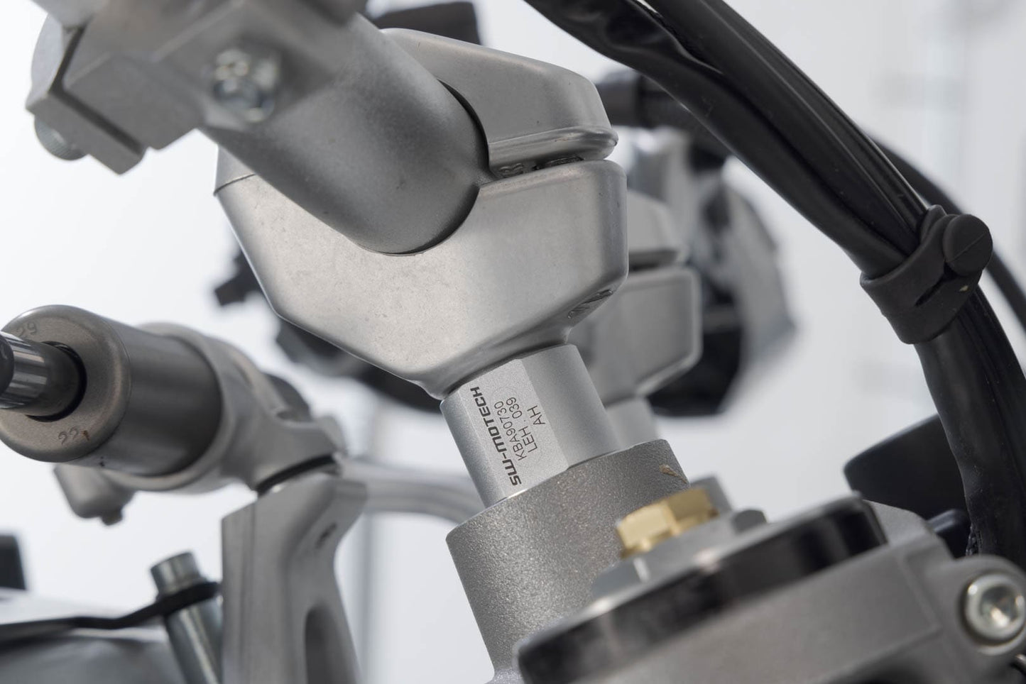 LEH.22.039.10100/S - SW-MOTECH - Bar riser -  Ducati DesertX (22-) - SILVER