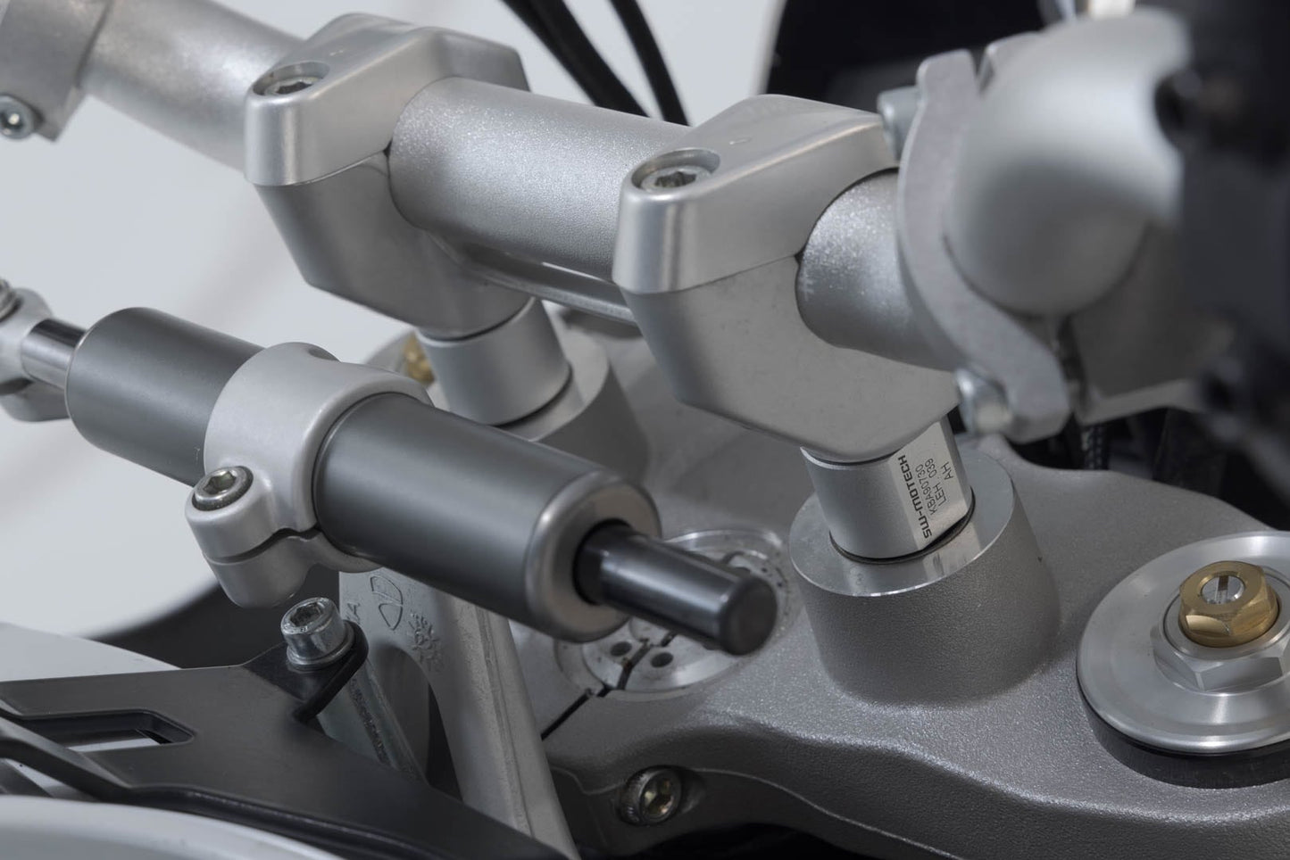 LEH.22.039.10100/S - SW-MOTECH - Bar riser -  Ducati DesertX (22-) - SILVER