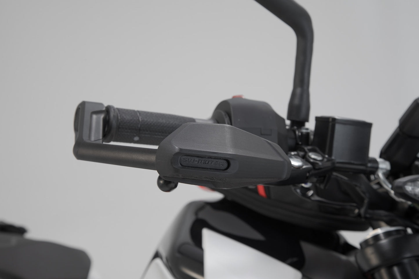 LVG.04.882.11000/B - SW-MOTECH - Lever guards with wind protection -  390 Duke, Monster 937, MT-03, Tuono 1100 - BLACK