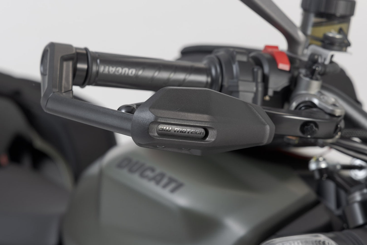 LVG.22.999.11002/B - SW-MOTECH - Lever guards with wind protection -  Aprilia, Ducati, Triumph models - BLACK