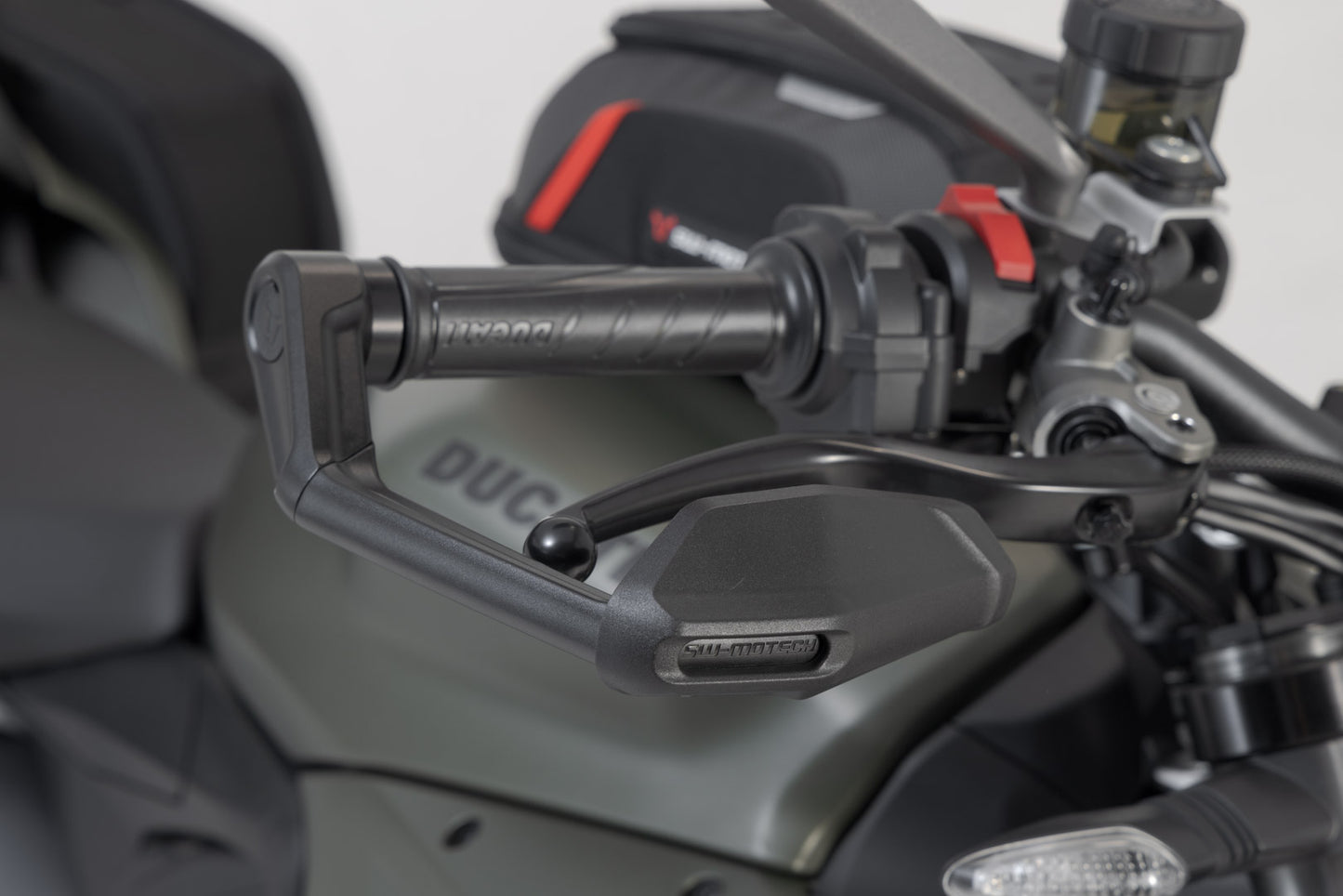 LVG.22.999.11002/B - SW-MOTECH - Lever guards with wind protection -  Aprilia, Ducati, Triumph models - BLACK