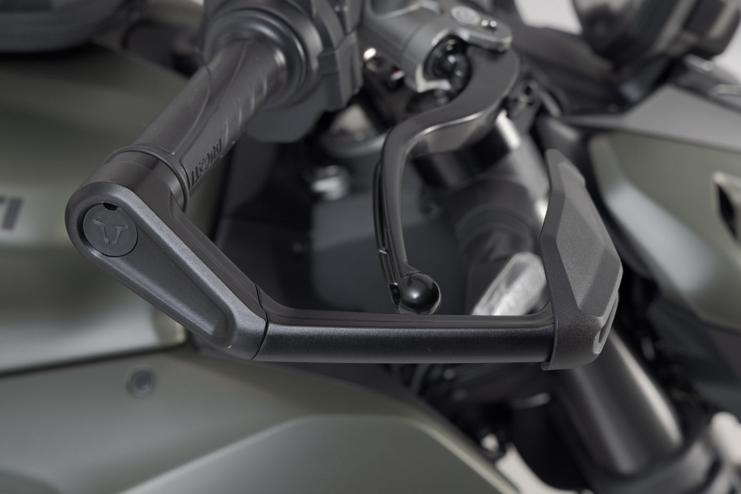 LVG.22.999.11002/B - SW-MOTECH - Lever guards with wind protection -  Aprilia, Ducati, Triumph models - BLACK