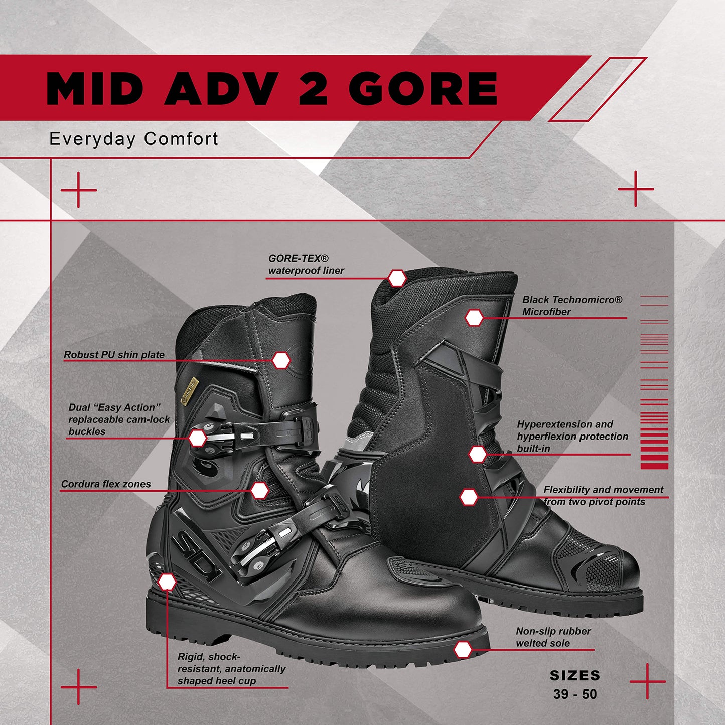Sidi - Mid Adventure 2 Gore Boot - MILITARY