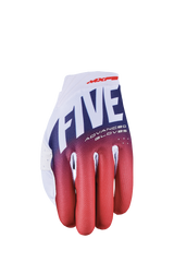 FIVE GLOVES - MXF2 EVO - SPLIT WHITE/RED/BLUE