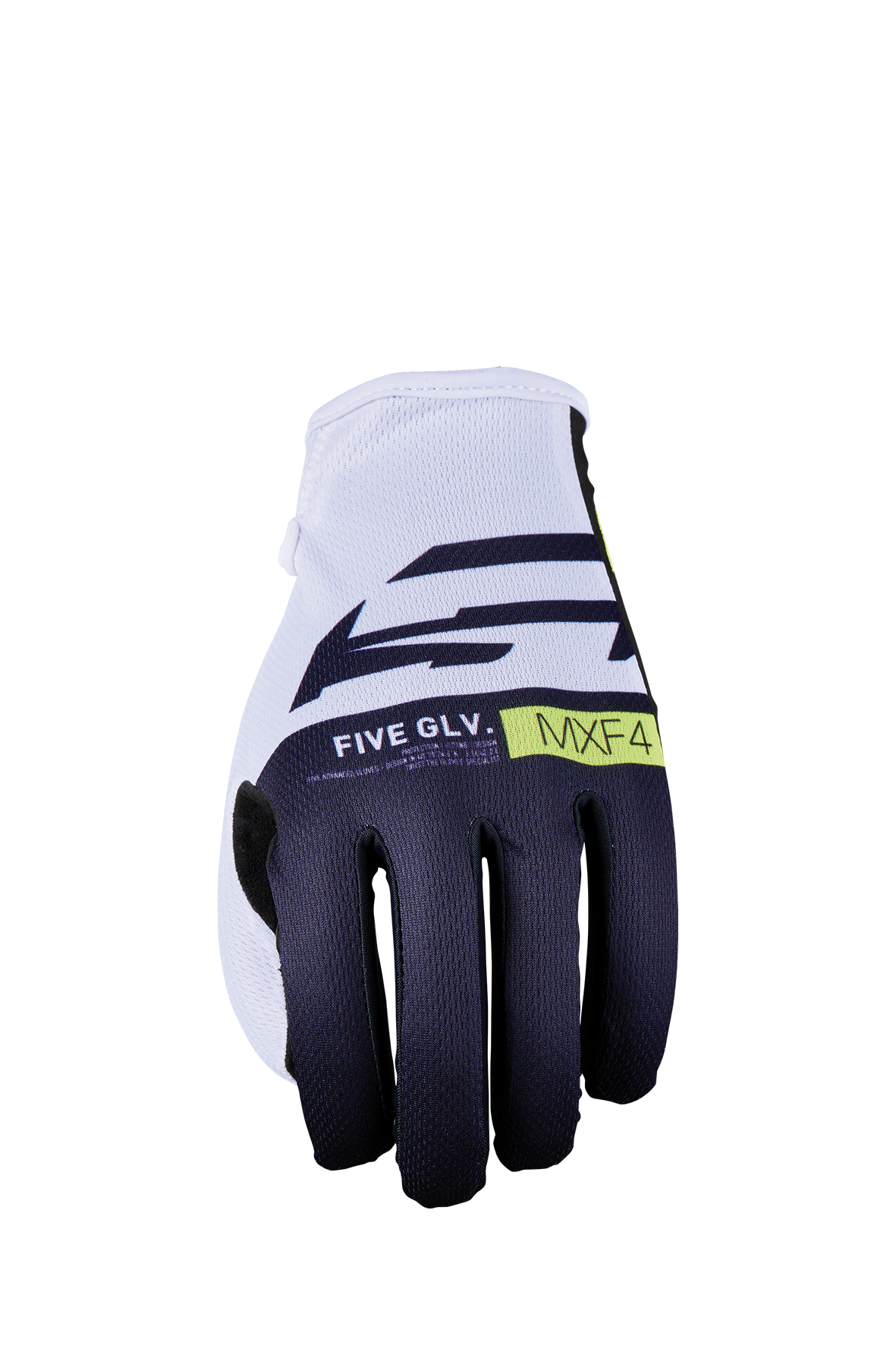 FIVE GLOVES - MXF4 - CORE White/Navy/Fluo Yellow