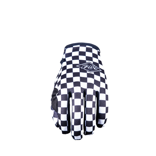 FIVE GLOVES - MXF4 - FLAT TRACK BLACK/WHITE