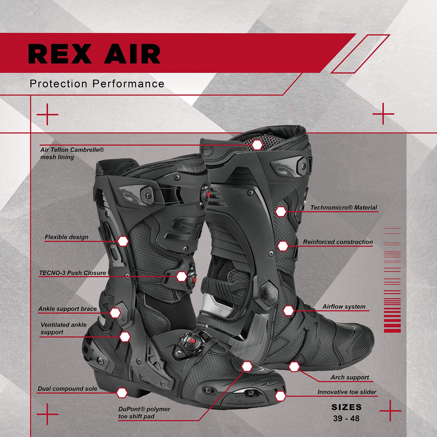 Sidi - Rex Air Boot - BLACK/WHITE