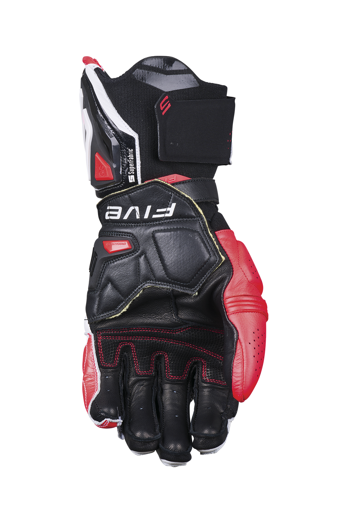 FIVE GLOVES - RFX1 EVO - WHITE/FLUO RED