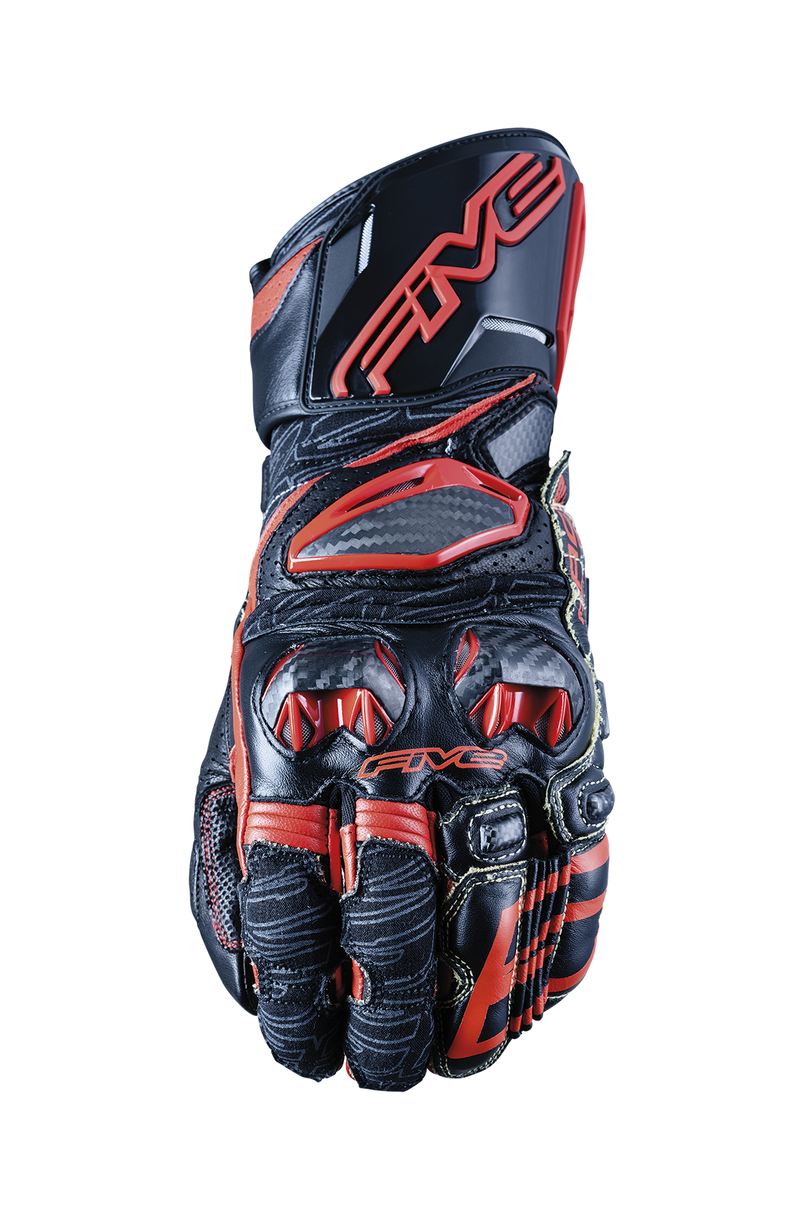 FIVE GLOVES - RFX RACE - BLACK/RED