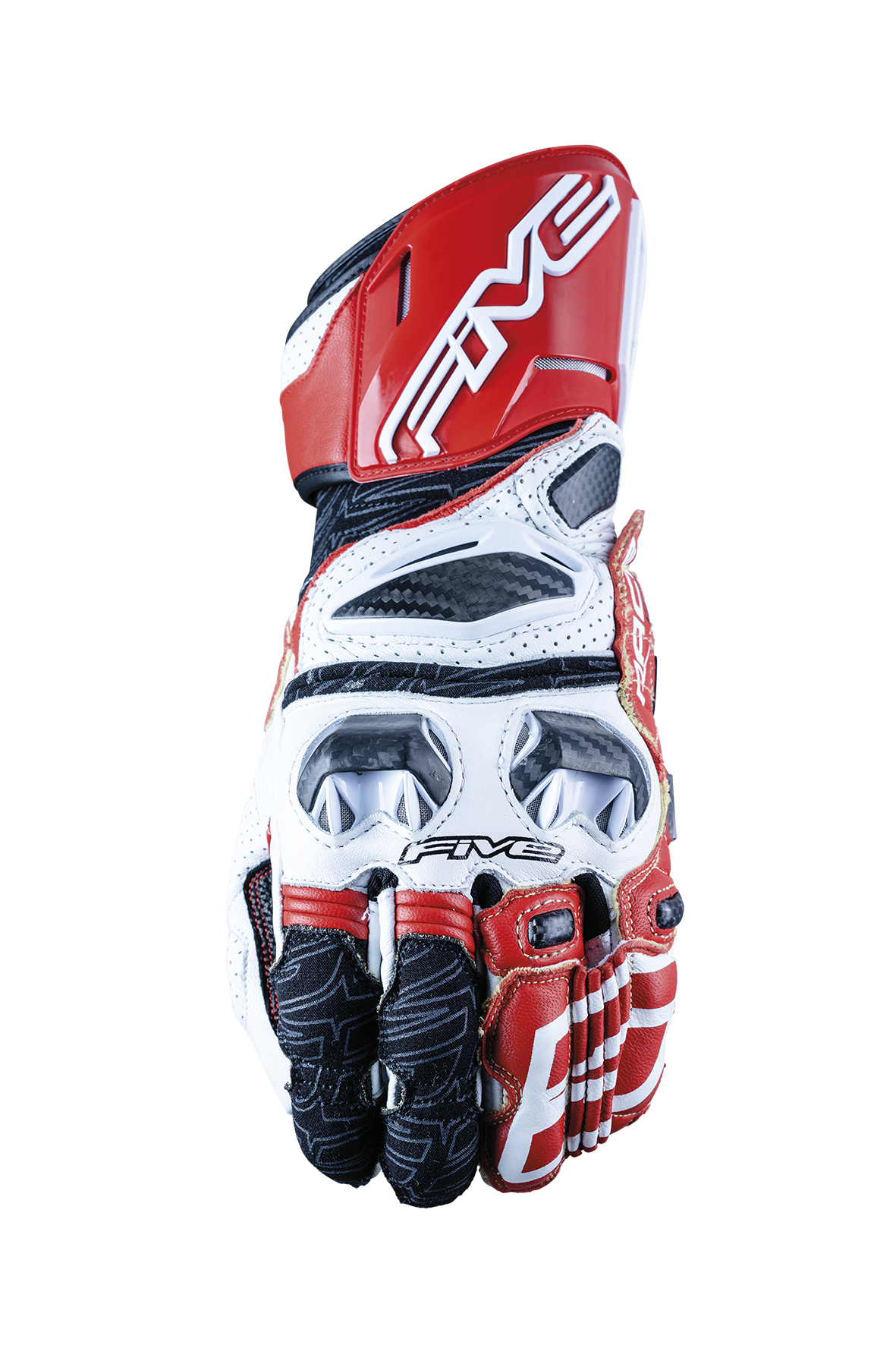 FIVE GLOVES - RFX RACE - WHITE/RED