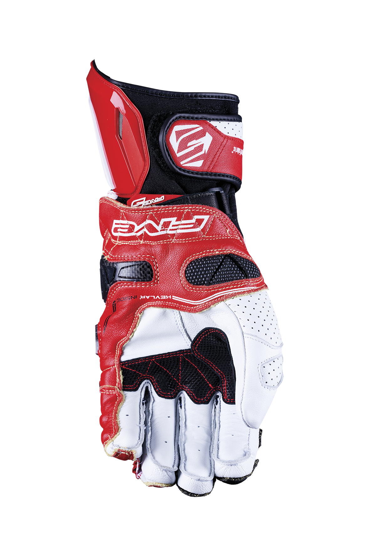 FIVE GLOVES - RFX RACE - WHITE/RED