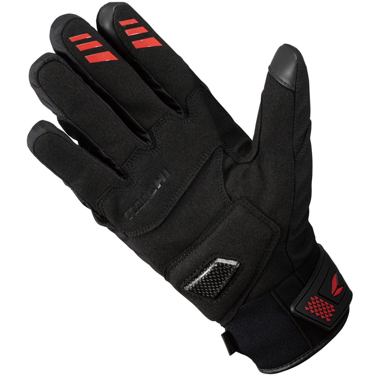 RS Taichi - CARBON WINTER GLOVE BLACK/RED RST645