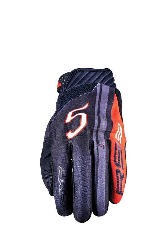 FIVE GLOVES - RS3 EVO GRAPHICS - SPORT5 BLACK/RED