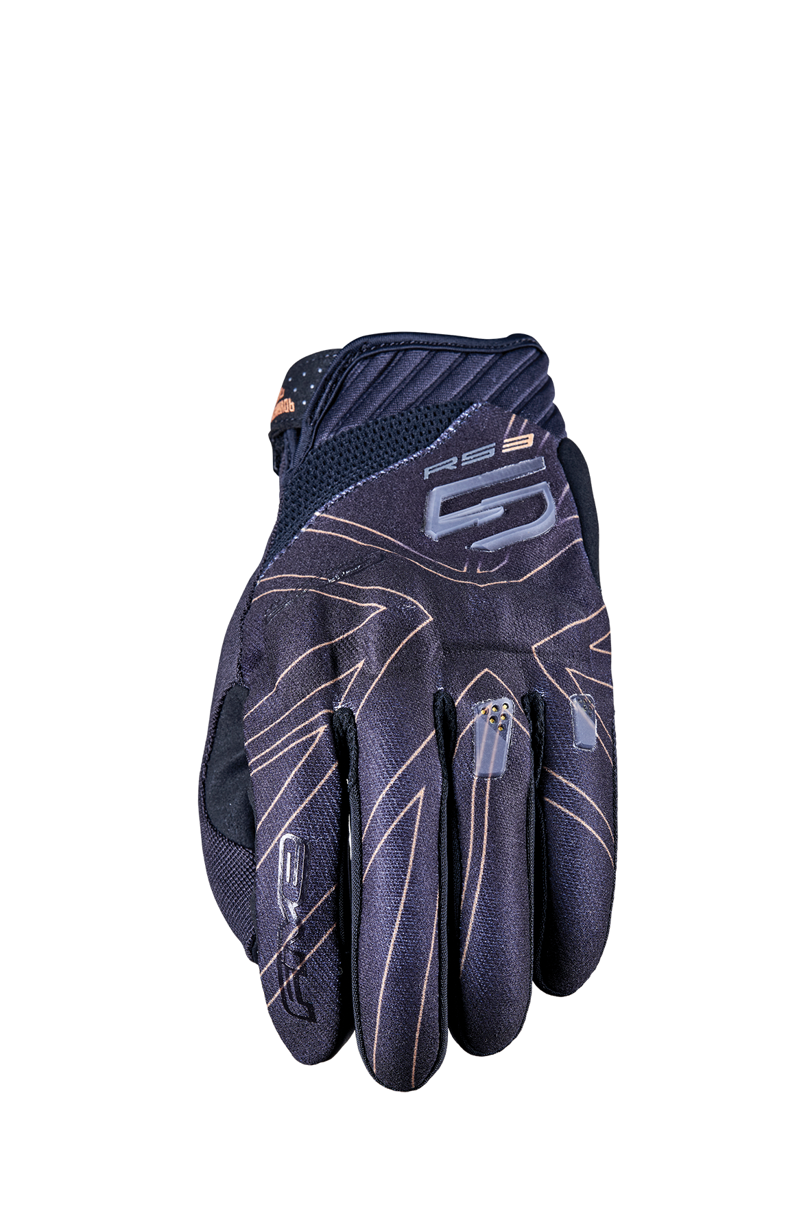 FIVE GLOVES - RS3 EVO GRAPHICS - UNION JACK BLACK/GOLD