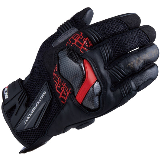 RS Taichi - ARMED MESH GLOVE BLACK/RED RST448